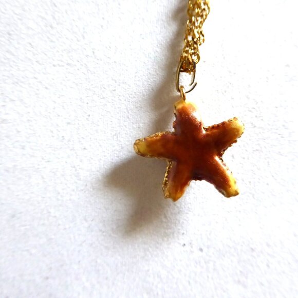 KINGSPOINT DESIGNS ENAMELED BEJEWELED STARFISH TRINKET BOX & NECKLACE (NEW BOX) - Picture 13 of 16